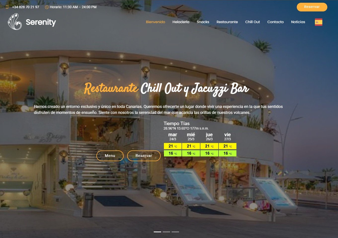Diseño web restaurante en Lanzarote con carta y experiencia digital